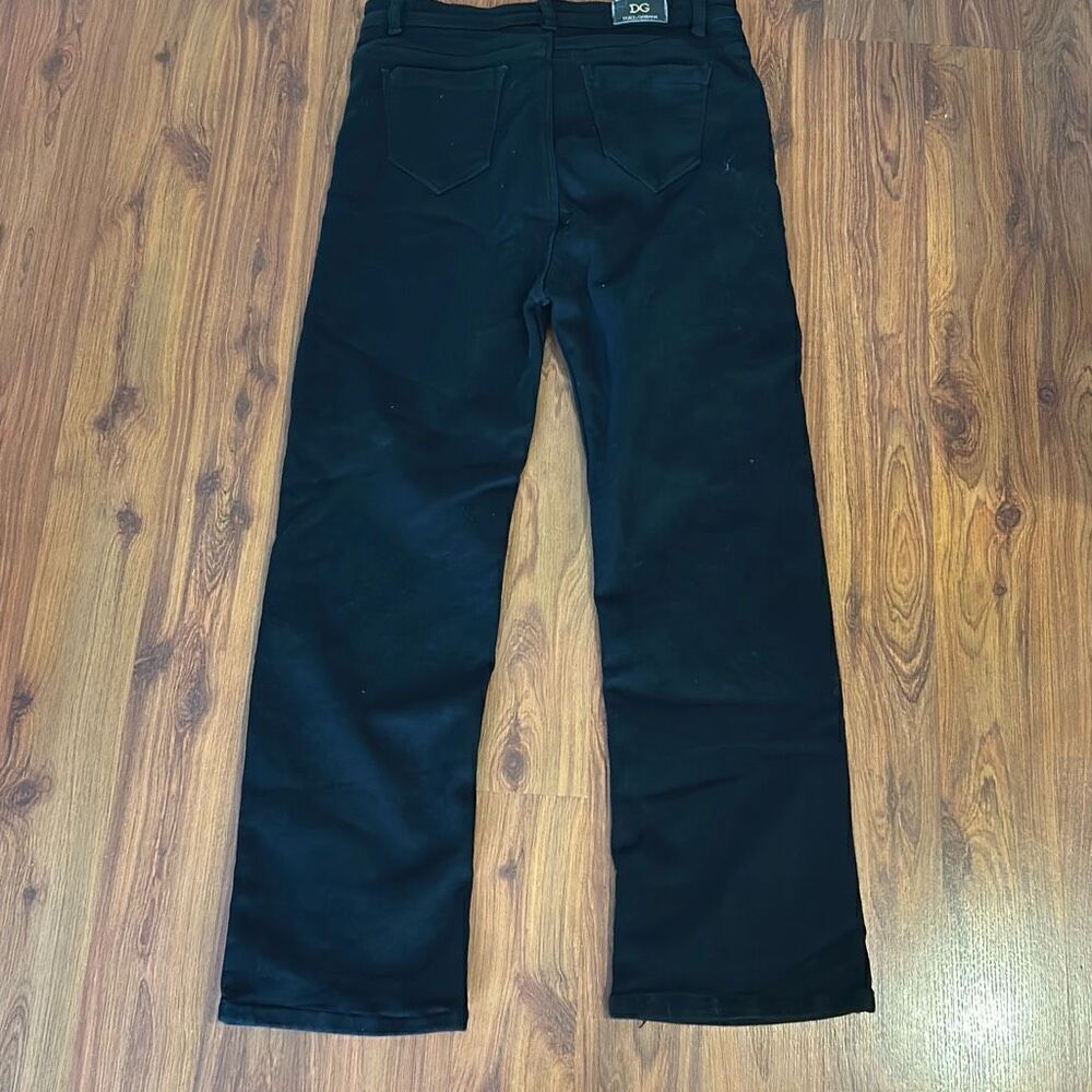 Dolce & Gabbana DG black stretch jeans ankle length high waisted size 32 vintage